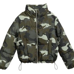 H&M Women's Camouflage Bomber Jacket